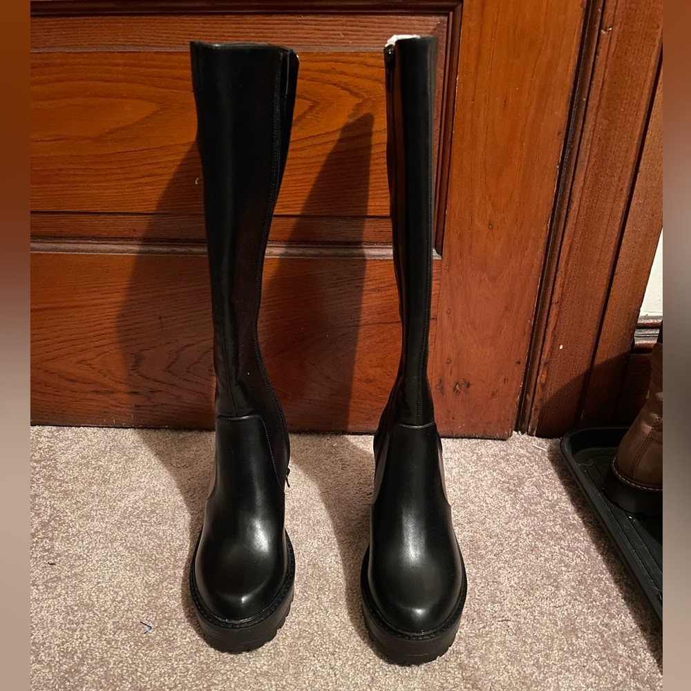 Steve Madden Black Katalina mid-calf boots